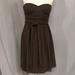 J. Crew Dresses | J Crew Silk Strapless Mini Dress High Quality Summer Party Sundress Classy Mksz2 | Color: Brown | Size: 2