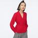 J. Crew Tops | J. Crew Nwt Drapey Faux-Wrap Top In 365 Crepe | Color: Red | Size: Various