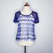 American Eagle Outfitters Tops | American Eagle Outfitters Blue Sheer Blouse | Color: Blue/White | Size: Xs