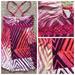 Free People Dresses | Free People Geometric Striped Sundress Berry Combo | Color: Pink/Purple | Size: L