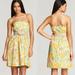 Lilly Pulitzer Dresses | Lilly Pulitzer Wyatt Strapless Dress (No Belt) | Color: Green/Yellow | Size: 6