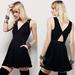 Free People Dresses | Free People Black Lace Mini Dress Sz M (P32) | Color: Black | Size: M