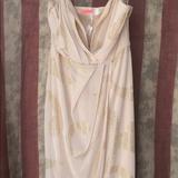 Free People Dresses | Free People Venus Party Cocktail Dress Nwt | Color: Cream/Gold | Size: 4