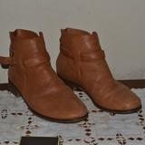 J. Crew Shoes | J Crew Tan Leather Ankle Boots Booties 8.5 Buckle | Color: Brown/Tan | Size: 8.5