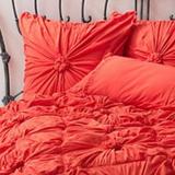 Anthropologie Bedding | Anthro Rosette Euro Pillow Sham By Lazybones | Color: Pink | Size: Euro