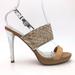 Coach Shoes | Coach Steffi Slingback Woven Mule Sandals | Color: Silver/Tan | Size: Us 8.5