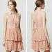 Anthropologie Dresses | Anthropologie $188 Tiered Lace Shirt Dress Lp Pink | Color: Pink | Size: Lp