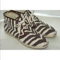 Michael Kors Shoes | Michael Kors Tiger Canvas Ankle Chukka Boots | Color: Brown/Cream | Size: 7.5