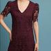 Anthropologie Dresses | Anthropologie Burgundy Lace Tunic Dress | Color: Purple/Red | Size: 12