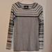 American Eagle Outfitters Tops | American Eagle Grey White Stripe Sleeve Sweater Sp | Color: Gray/White | Size: Sp