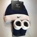 Nike Matching Sets | Nike 2 Piece Set Newborn 0-6 Months Hat N Booties | Color: Blue | Size: 0-3mb