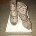 Jessica Simpson Shoes | Jessica Simpson Midara Peep-Toe Microsuede Sz 10m | Color: Tan | Size: 10