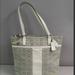 Coach Bags | Coach Chambray With Ivory Jacquard Tote F28927 | Color: Blue/Silver | Size: Os