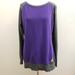 Adidas Tops | Adidas Purple And Gray Wide Neck Top T3 | Color: Gray/Purple | Size: M