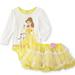 Disney Bottoms | Baby Girls Bodysuit & Tutu Skirt-- Beauty & The Beast Belle Size 18 Mo 24 Mo Nwt | Color: White/Yellow | Size: Various