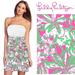 Lilly Pulitzer Dresses | Nwt Lilly Pulitzer Strapless Tie Back Dress | Color: Green/Pink | Size: 8