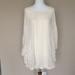 Free People Dresses | Free People Beaded Chiffon Mini Dress Xs | Color: Cream | Size: Xs