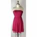 J. Crew Dresses | J Crew Dress Silk Chiffon Dress - Size 0 | Color: Pink/Red | Size: 0