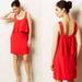 Anthropologie Dresses | Maeve Anthropologie Red Short Casual Dress 0 | Color: Red | Size: 0