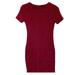 Brandy Melville Dresses | Brandy Melville Bodycon Burgundy T Shirt Dress | Color: Red | Size: Sj