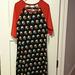 Lularoe Dresses | M Lularoe Julia Dress | Color: Black/Red | Size: M