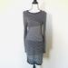 Michael Kors Dresses | Michael Kors Long Sleeve Sweater Dress | Color: Black/Gray | Size: M