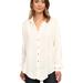 Free People Tops | Free People Natural Rayon Herringbone Affection Button Down | Color: Cream/White | Size: M