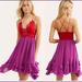 Free People Dresses | Free People Nwt Adella Lipstick Cocktail Dress Xs | Color: Purple/Red | Size: Xs