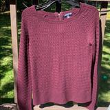 American Eagle Outfitters Sweaters | American Eagle Burgundy Knit Sweater | Color: Red | Size: S