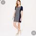 J. Crew Dresses | J. Crewstriped And Solid Knit Shift Dress | Color: Blue/White | Size: 12