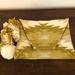 Anthropologie Bags | Anthropologie Envelope Woven Clutch Nwot | Color: Green/White | Size: 10”X13”