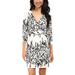 Jessica Simpson Dresses | Floral Faux Wrap Dress | Color: Black/White | Size: 8