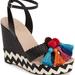 Kate Spade Shoes | Kate Spade Ny Multi-Color "Delancey" Wedge Sandal | Color: Tan | Size: 11