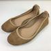 J. Crew Shoes | J Crew 7 Light Brown Leather Ballet Flat Perforate | Color: Tan | Size: 7