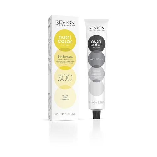 Revlon Professional – Nutri Color Filters 3 in 1 Cream Nr. 300 – Gelb Haartönung 100 ml Braun