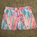 Lilly Pulitzer Skirts | Lilly Pulitzer Colette Scalloped Hem Skort | Color: Blue/Pink | Size: 0