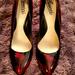 Gucci Shoes | Authentic Gucci Red And Black Ombre Heels | Color: Black/Red | Size: 10