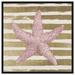 Oliver Gal Glitter Starfish Marine Life - Print on Canvas in Pink | 30 H x 30 W x 1.5 D in | Wayfair 26145_30x30_CANV_BFL