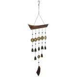 Dakota Fields Tahmina Tibetan Wind Chime Wood/Metal in Brown | 27 H x 9 W x 1.25 D in | Wayfair BC882A43D7BC4662B741C3CFC945E8F1