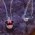 Disney Jewelry | Disney Necklace With Swarovski Crystal | Color: Pink/Silver | Size: Os