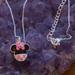 Disney Jewelry | Disney Necklace With Swarovski Crystal | Color: Pink/Silver | Size: Os