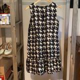 J. Crew Dresses | Jcrew Printed Silk Dress. Size 6. | Color: Black/Cream | Size: 6