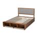 Latitude Run® Damini Storage Platform Bed Upholstered, Wood in Gray/Brown | 58.3 H x 64.96 W x 90.74 D in | Wayfair