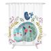 Indigo Safari Single Shower Curtain Polyester | 83 H x 70 W in | Wayfair CCAF10C97C8541AC9220954CD4521121