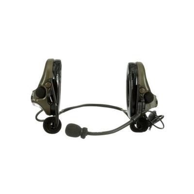 PELTOR 3M PELTOR ComTac V Headset Neckband Single Lead Standard Dynamic Mic NATO Wiring O.D. Green MT20H682BB-47 GN