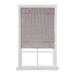 Wide Width Cordless Velveteen Flat Roman Shade by Whole Space Industries in Light Gray (Size 31" W 64" L)