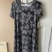 Lularoe Dresses | Lularoe Xs Disney Mickey Carly Dress | Color: Black/White | Size: Xs