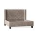 My Chic Nest Bren Standard Bed Upholstered/Velvet/Polyester/Faux leather/Cotton/Linen | 60 H x 60 W x 77.8 D in | Wayfair 552-106-1160-F