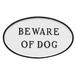 Red Barrel Studio® Bodomar Beware of Dog Statement Garden Plaque Metal | 8.5 H x 13 W x 0.25 D in | Wayfair F221016CA39446E9A83309E0121D1257