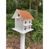 Latitude Run® Dyllyn 24 in x 18 in x 18 in Birdhouse Plastic/Metal in Brown | 24 H x 18 W x 18 D in | Wayfair 3179D140A65C40EDA7E3B6783DC9B4BC